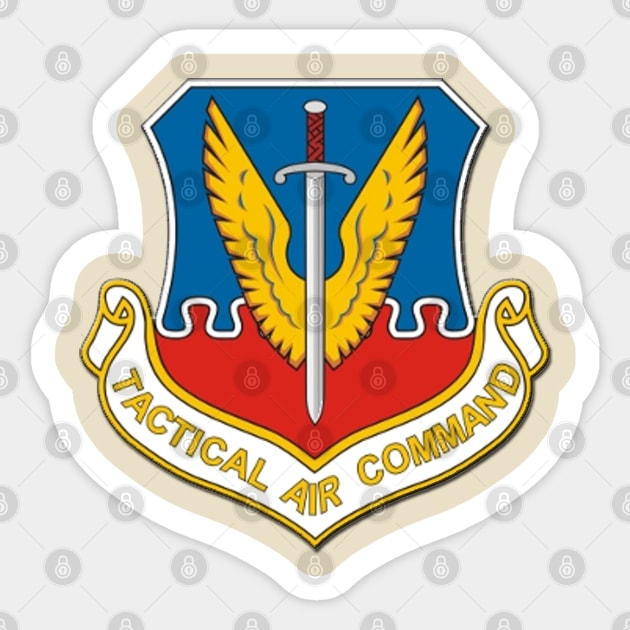 Vintage Tactical Air Command Emblem Sticker by VoodooNite